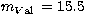 $m_{V\rm al} \, = 15.5$