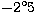 $-2^\circ5$