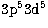 $\rm 3p^53{\rm d}^5$