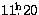 $11\hbox{$.\!\!^{\rm h}$}20$