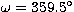$\omega=359.5\hbox{$^\circ$}$