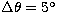 $\Delta\theta = 5^\circ$