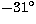 $-31\hbox{$^\circ$}$