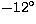 $ -12\hbox{$^\circ$}$