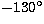 $-130\hbox{$^\circ$}$