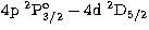 $4{\rm p}\ ^2{\rm P}^{\rm o}_{3/2}-4{\rm d}\ ^2{\rm D}_{5/2}$