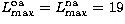 $L^{\rm oa}_{\max}=L^{\rm na}_{\max}=19$