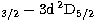 $_{3/2}-3{\rm d}\,^2{\rm D}_{5/2}$