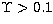 $\Upsilon \gt 0.1$