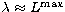 $\lambda\approx L\sp{\max}$