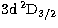 $3{\rm d}\,^2{\rm D}_{3/2}$