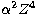 $\alpha\sp2Z\sp4$