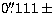$0\hbox{$.\!\!^{\prime\prime}$}111 \,\pm$