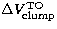 $\Delta V^{\rm TO}_{\rm clump}$