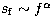 $s_{\rm f}\sim f^{\alpha}$