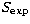 $S_{\rm exp}$