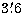 $3\hbox{$.\mkern-4mu^\prime$}6$