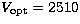 $V_{\rm opt}=2510$