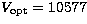 $V_{\rm opt}=10577$