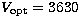$V_{\rm opt}=3630$