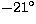 $-21^\circ$