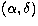 $(\alpha,\delta)$