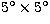 $5\hbox{$^\circ$}\times 5\hbox{$^\circ$}$