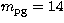 $m_{\rm pg}=14$