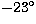 $-23\hbox{$^\circ$}$