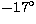 $-17\hbox{$^\circ$}$