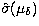 $\hat{\sigma}(\mu_{\delta})$