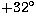$+32\hbox{$^\circ$}$