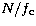 $N/f_{\rm c}$