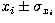 $x_i
\pm \sigma_{x_i}$