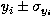 $y_i\pm \sigma_{y_i}$