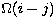 ${\sl \Omega}(i - j)$