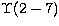 ${\sl \Upsilon}(2-7)$