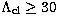 $\Lambda_{\rm cl}\geq30$