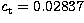 $c_\mathrm{t} = 0.02837$