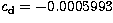 $c_\mathrm{d} = -0.0005993$
