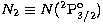 $N_2 \equiv N(^2{\mathrm P}_{3/2}^\mathrm{o})$