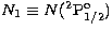 $N_1 \equiv N(^2{\mathrm P}_{1/2}^\mathrm{o})$