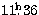 $11\hbox{$.\!\!^{\rm h}$}36$