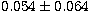 $0.054\pm 0.064$