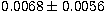 $0.0068\pm 0.0056$
