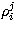 $\rho_{i}^{j}$