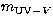 $m_{\mathrm{UV}-V}$