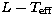 $L-T_{\mathrm{eff}}$