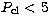 $P_{\rm cl} < 5$