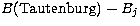 $B({\rm Tautenburg})-B_j$